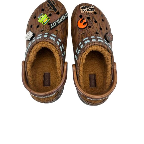 Crocs x Star Wars Chewbacca Classic Lined Clogs Espresso W6 / M4 Limited Edition